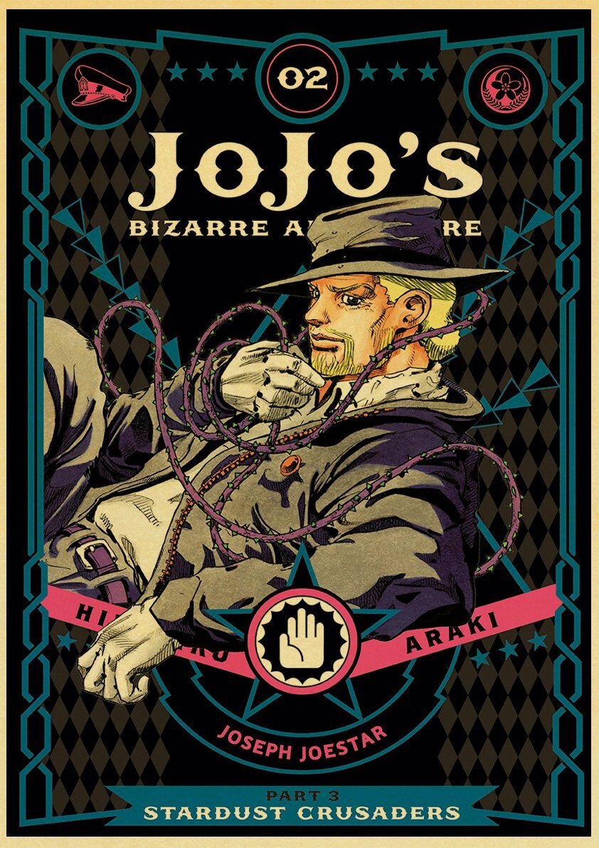 Poster JOJO Joseph Partie 3 Vol. 2 JJFR2008 30x21 cm Official JoJo's Bizarre Adventure Merch