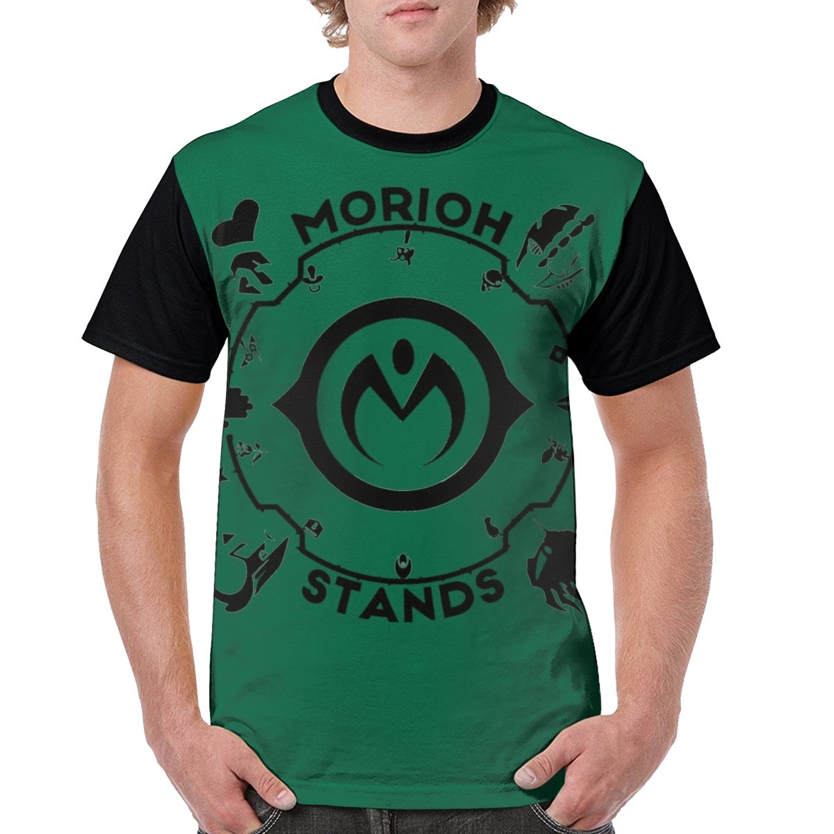 T-Shirt JOJO <br></noscript> Morioh Stands JJFR2008 S Official JoJo's Bizarre Adventure Merch