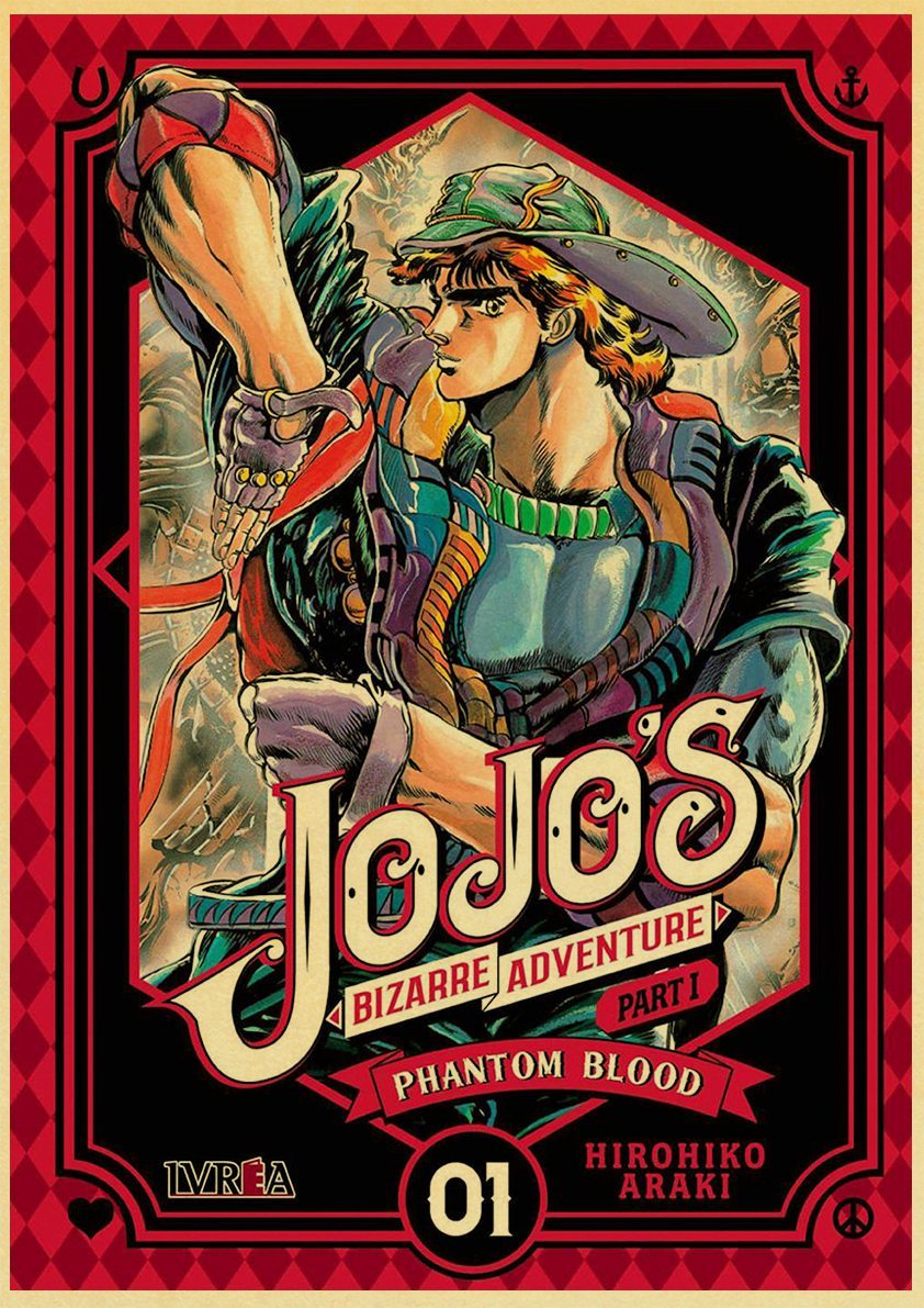 Poster JOJO Jonathan cover Vol.1 JJFR2008 30x21 cm Official JoJo's Bizarre Adventure Merch
