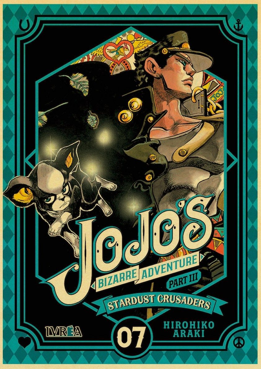 Poster JOJO Jotaro & IGGY Vol.7 JJFR2008 30x21 cm Official JoJo's Bizarre Adventure Merch