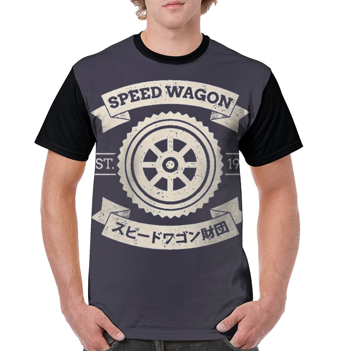 T-Shirt JOJO  Speed Wagon Gris JJFR2008 S Official JoJo's Bizarre Adventure Merch