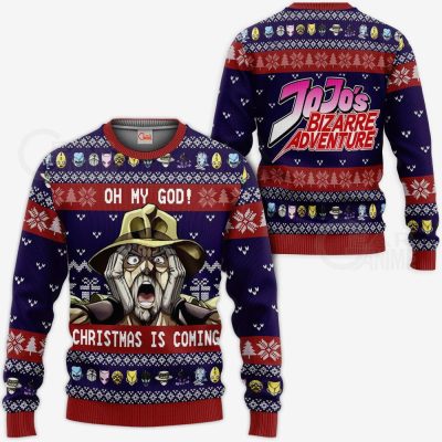 Joseph Joestar JJBA Good Idea Ugly Christmas Sweater