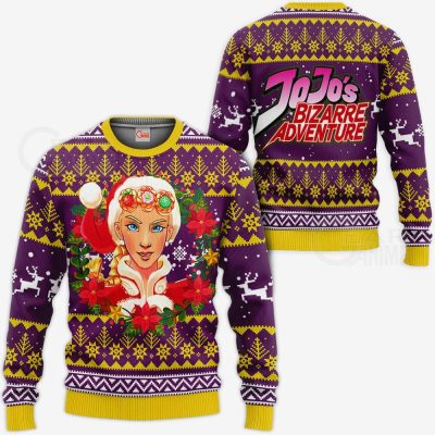 JJBA Giorno Giovanna Ugly Christmas Sweater