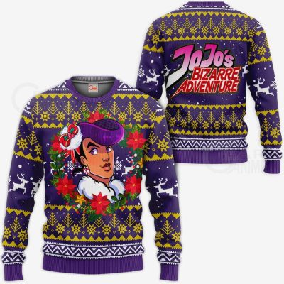 JJBA Josuke Higashikata Ugly Christmas Sweater