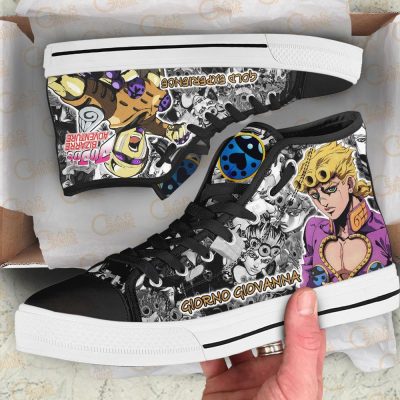JJBA Giorno Giovanna JoJo’s Bizarre Adventure High Top shoes