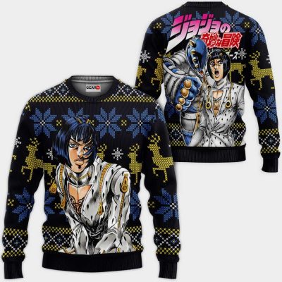 Bruno Bucciarati JJBA Ugly Christmas Sweater