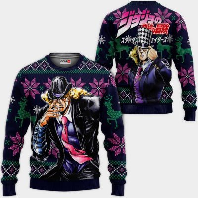 Robert Speedwagon JJBA Ugly Christmas Sweater