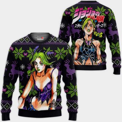 Jolyne Cujoh JJBA Ugly Christmas Sweater