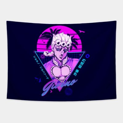 Jojo’s Bizarre Adventure Giorno Synthwave Tapestry