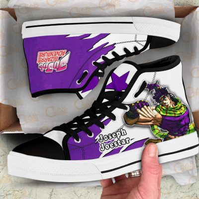 Must Try JJBA Joseph Joestar JoJo’s Bizarre Adventure High Top shoes
