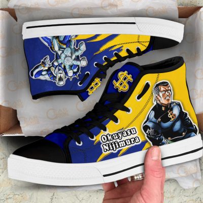 JJBA Okuyasu Nijimura JoJo’s Bizarre Adventure High Top shoes