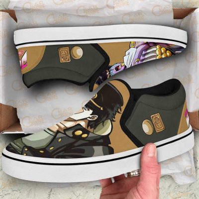 JJBA Jotaro Kujo JoJo’s Bizarre Adventure Slip-On shoes