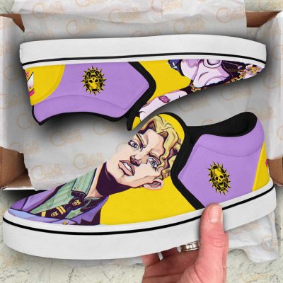 JJBA Yoshikage Kira JoJo’s Bizarre Adventure Slip-On shoes