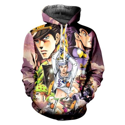 Summer Fashion Jojo’s Bizarre Adventure 3D Printed Hoodie