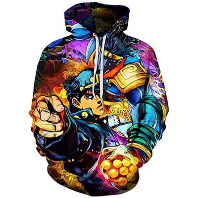 Jojo’s Bizarre Adventure Fashion 3D Printed Hoodie