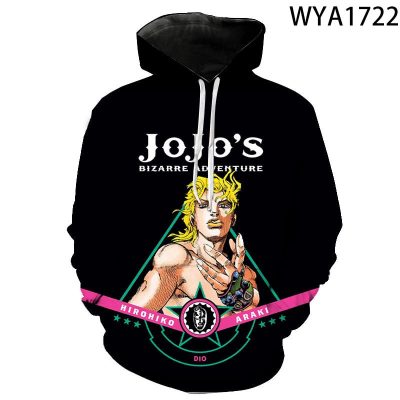 Unisex Jojo’s Bizarre Adventure 3D Printed Hoodie