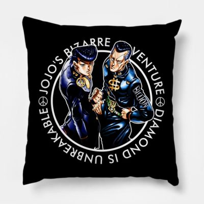 Jojo’s Bizarre Adventure Josuke And Okuyasu Throw Pillow