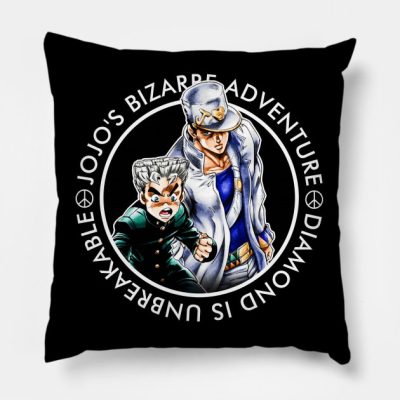 Jojo’s Bizarre Adventure Josuke And Koichi Throw Pillow