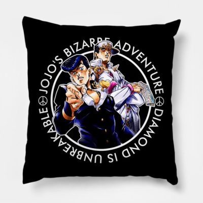 Jojo’s Bizarre Adventure Josuke And Jotaro Throw Pillow