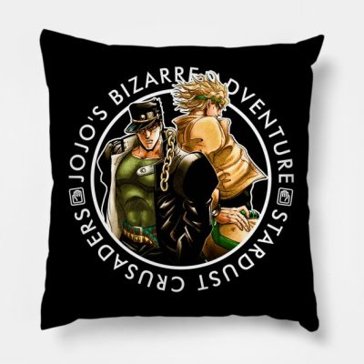 Jojo’s Bizarre Adventure Jotaro And Dio Throw Pillow