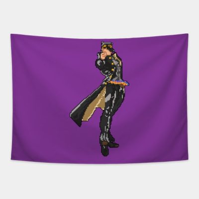 Jojo’s Bizarre Adventure Pixel Jotaro Kujo Tapestry