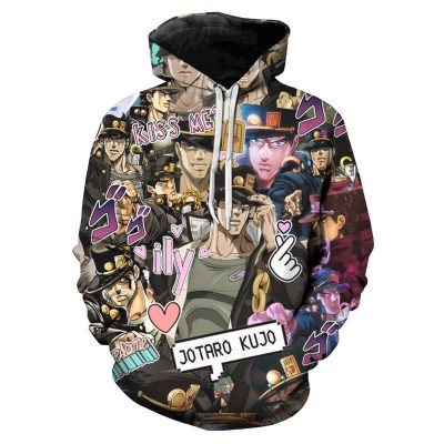 Creative Jojo’s Bizarre Adventure 3D Printed Hoodie