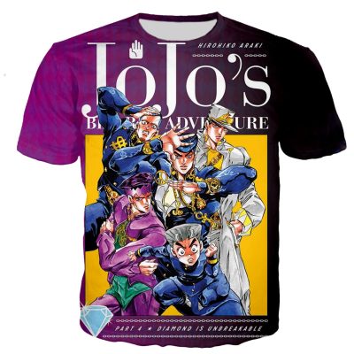 Jojo’s Bizarre Adventure Streetwear 3D Printed T-shirt
