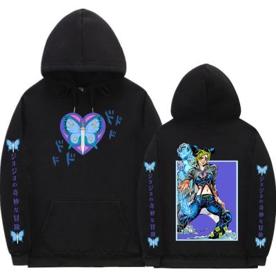 Jolyne Cujoh Butterfly Jojo’s Bizarre Adventure Hoodie
