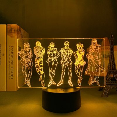 3D Jojo’s Bizarre Adventure Led Lamp