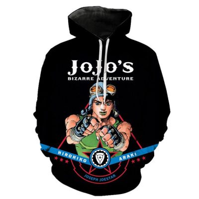 Funny Harajuku Jojo’s Bizarre Adventure 3D Printed Hoodie