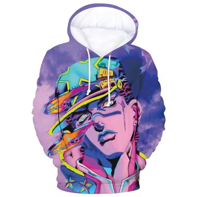 Jojo’s Bizarre Adventure Long Sleeve Harajuku 3D Printed Hoodie