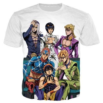 Jojo’s Bizarre Adventure Harajuku 3D Printed T-shirt
