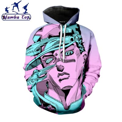 Jojo’s Bizarre Adventure Harajuku 3D Printed Hoodie