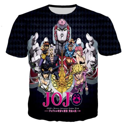 Short Sleeve Jojo’s Bizarre Adventure 3D Printed T-shirt