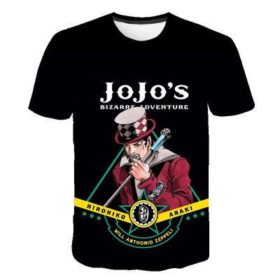 Jojo’s Bizarre Adventure Short Sleeve 3D Printed T-shirt
