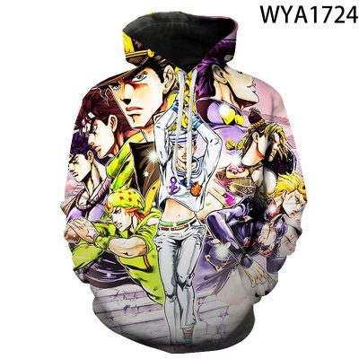 Jojo’s Bizarre Adventure Casual Pullover 3D Printed Hoodie
