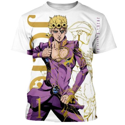 Jojo’s Bizarre Adventure Graphic 3D Printed T-shirt
