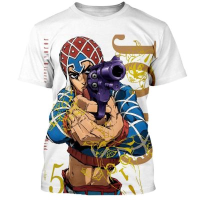 Streetwear Jojo’s Bizarre Adventure 3D Printed T-shirt