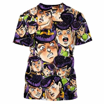 Harajuku Jojo’s Bizarre Adventure 3D Printed T-shirt