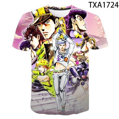 Summer Jojo’s Bizarre Adventure Cool 3D Printed T-shirt
