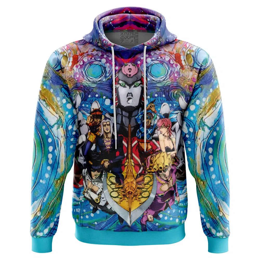 Trippy Golden Wind Squad Jojo’s Bizarre Adventure Hoodie