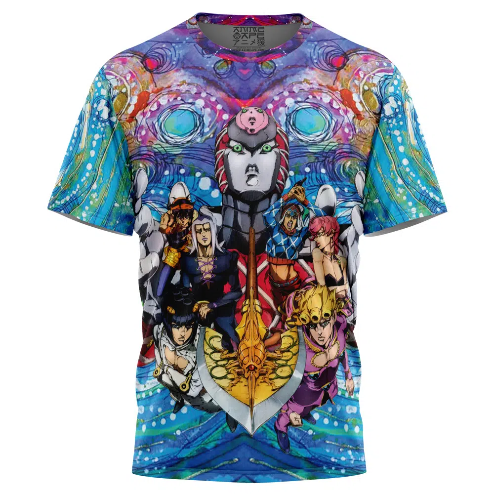 Trippy Golden Wind Squad Jojo’s Bizarre Adventure T-Shirt