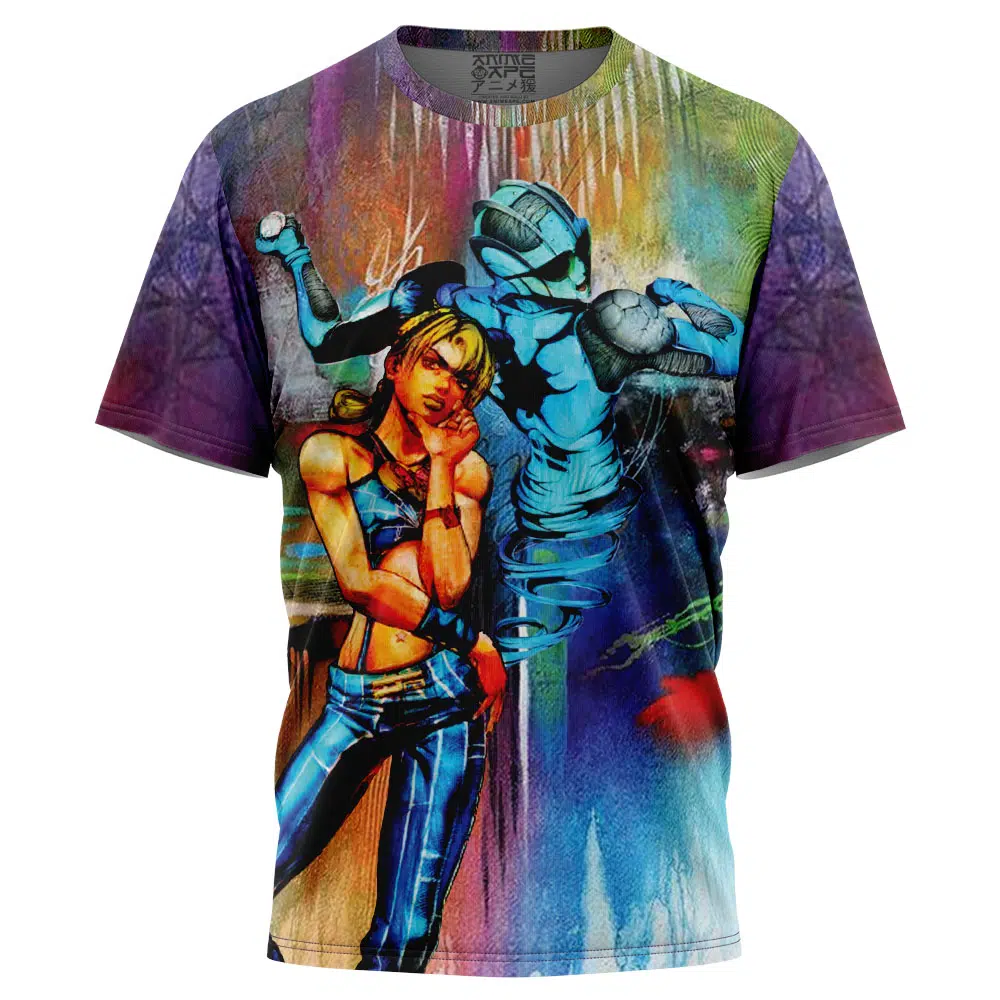 Trippy Jolyne Cujoh Stone Ocean Jojo’s Bizarre Adventure T-Shirt