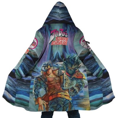 Trippy Jotaro Kujo Star Platinum JJBA Dream Cloak Coat