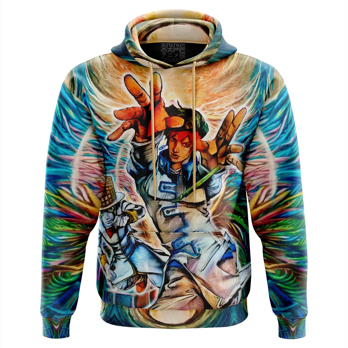 Trippy Rohan Kishibe Heaven’s Door Jojo’s Bizarre Adventure Hoodie