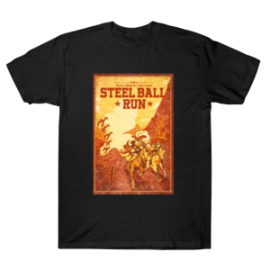 JoJo’s Bizarre T-shirt – Steel Ball Run Anime Graphic NTAN0704