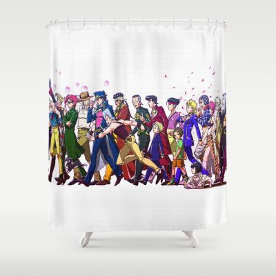 New Classic Jojo’s Bizarre Adventure Shower Curtain