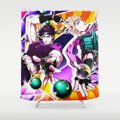 Graphic Jojo’s Bizarre Adventure Shower Curtain