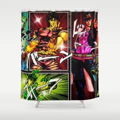 Classic Jojo’s Bizarre Adventure Shower Curtain