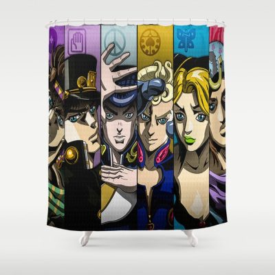 Top Selling Jojo’s Bizarre Adventure Shower Curtain